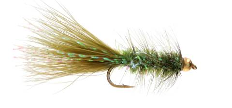 Bead head Crystal Bugger - Olive 6 Pack CLOSEOUT